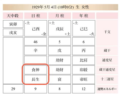 食神 長生|四柱推命の十二運星【長生】の意味｜性格・適職・恋愛を解